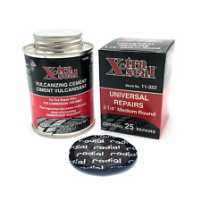 Xtra Seal Vulcanizing Rubber Cement With 25 2.25 Round Patch For Tire Repair