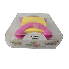 Post It Pop Up Jax Note Dispenser Pink With 3 X 3 Yellow Refillable Note Pad