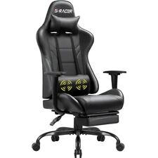 S-racer Esports Gaming Chair With Footrest Racing Executive With Message Pillow