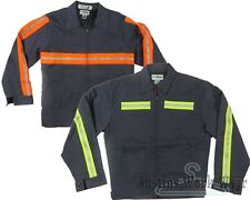 Work Jacket Hi-vis Reflective Used Uniform Cintas Unifirst Lined Insulated Coat