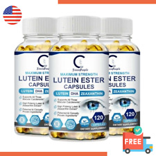 120 Capsules Lutein And Zeaxanthin Supplement Relief Eye Strainvision Health Us