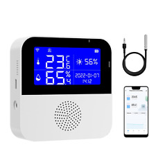Wifi Thermometer Hygrometer With Waterproof Probe Smart Temperature Humidity