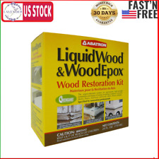 Abatron 24 Oz Liquidwood Woodepox Epoxy Resin Glue Compound Wood Restoration Kit