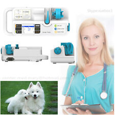 Vet Injection Infusion Syringe Pump Injector Audible Visual Alarm Fluid Warm Dog
