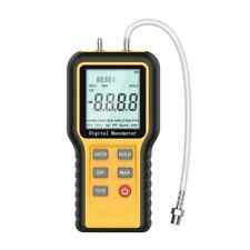 Lcd Digital Manometer Differential Dual Port Air Pressure Meter Hvac Gas Tester