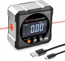 Digital Angle Finder With Electronic Laser - 4-side Strong Magnetic Angle Gauge