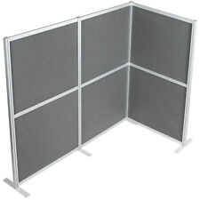 Vivo L-shaped Modular Wall System 3 Pet Panels Modern Office Cubicle Dividers