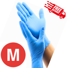 100 Dentistry Nitrile Exammedical Gloves Latex Powder-free Non-sterile Medium
