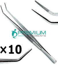10 Pcs Dental College Tweezer 16cm Pliers Cotton Surgical Diagnostic Instruments