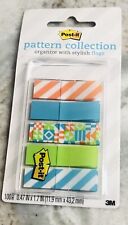 Post-it Pattern Collection Organize W Stylish Flags1000.47x1.7in.shipn24hours