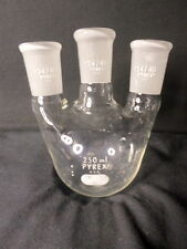 Corning Pyrex Glass 250ml 2440 Joints Vertical 3-neck Round Bottom Flask 4960