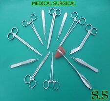 12 Pc Medical Surgical Veterinary Students Instruments Kit Ds-1228