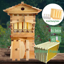Mini Auto Flowing Bee Hive Bee Boxes Beehive House 10 Beekeeping Frames Bee Hive