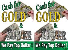 Cash For Gold Silver We Buy Gold 18 X 24 Advertising Posters You Get 2 Posters