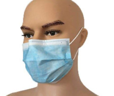 50 Pcs Face Mask Non Medical Surgical Dental Disposable 3ply Earloop Mouth Cover