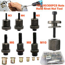 Hand Rivet Nut Gunhead Nuts Simple Installation Manual Riveter Rivnut Tool Kit