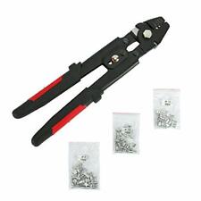 Crimpers High Precision Wire Rope Crimping Tool W Double Barrel Ferrules