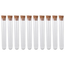 With Cork Stoppers Plastic Test Tubes Storage Sample Display Decorations