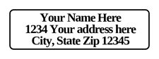 400 Personalized Return Address Labels. 12 Inch By 1 34 Inch