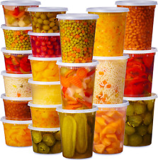 48 Pack Deli Containers 16 32 Oz - Bpa Free Leakproof Microwave Freezer Safe