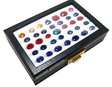 Top Glass Jewelry Loose Gemstone Display Box Organizer Show Case 10x15 Cm 5 Rows