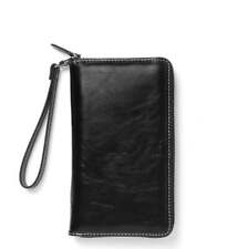 Filofax Malden Personal Compact Zip Leather Organizer - Black - 022630