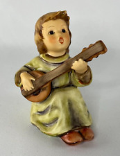 Vintage Hummel Goebel 438 Sounds Of The Mandolin Singing Angel Figurine Tmk 6