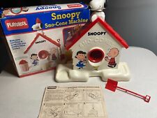 Snoopy Sno Cone Machine With Original Box Vintage Playskool Made In Usa
