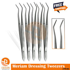 5 Pcs Dental Meriam Tweezers Examination Cotton Dressing Mariam Forceps