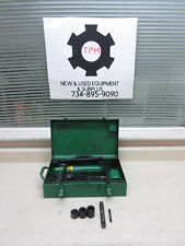 Greenlee 7306 12 - 2 Hydraulic Knockout Punch Driver Set W Metal Case Used