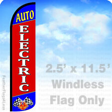 Auto Electric - Windless Swooper Flag Feather Banner Sign 2.5x11.5 - Rz