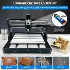 Cnc 3018 Pro Machine Router Engraving 3 Axis Pcb Wood Diy Mill40w Laser Head