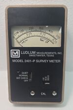 Ludlum Model 2401-p Handheld Pocket Survey Meter Radiation Detector Geiger Mint