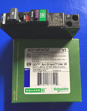 Square D Qo115pafgf Plug On 15 Amp Dual Function Circuit Breaker. Brand New.