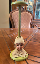 Rare Find Antique Vintage Doll Head Hat Wig Stand