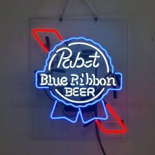 Pabst Blue Ribbon Beer Acrylic 20x16 Neon Light Sign Lamp Bar Pub Wall Decor