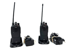 2 X Icom Ic-f2000d 2-way Uhf Portable Analog Radio