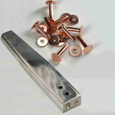 304 Burrs Setter Tool Fasteners Permanent 10pcs Solid Copper Rivets Repair S1