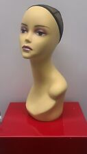 Plastic Female Mannequin Head Display For Wig Mask Or Hat 18 Tall