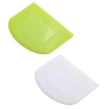 Lasenersm 2 Pieces Dough Scraper Bowl Food-safe Plastic Dough Cutter Flexible...