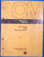 John Deere 410b Backhoe Loader Operator Operation Maintenance Manual Book