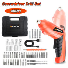 48 In 1 Power Tool Rechargeable Cordless Electric Screwdriver Drill Kit Wireless
