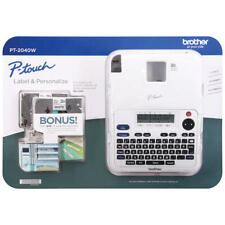 Brother P-touch Pt-2040w Label Maker With Two Bonus Laminated Tze Tapes New