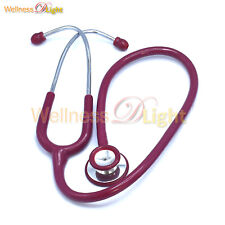 Maroon Lightweight Dual Head Stethoscope For Adult Or Child Doctor Nurse Medical