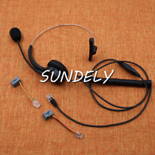 Call Center Monaural Headset Microphone Headsets Fit Nec Dtu-16d Dtu-32 Dtu-32d