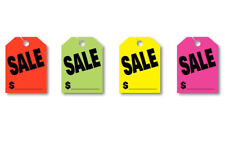 Sale Price - Jumbo Car Mirror Hang Tags Sale Pricing Signs 50 Per Pack