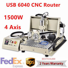 1.5kw Vfd Usb 4 Axis Cnc 6040 Router Metal Engraving Engraver Drill Mill Machine