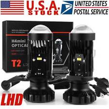 2x H4 9003 100w 40000lm Mini Bi-led Projector Lens Hilo Headlight Retrofit Lhd