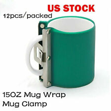 12 X 15oz 3d Sublimation Silicone Mugs Wrap 15oz Cup Clamp Fixture For Printing