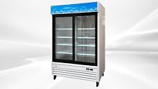 New 80 Commercial Merchandiser Refrigerator Sliding Glass Door Display Nsf Etl